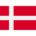 Dansk flagga – vitt kors på röd bakgrund