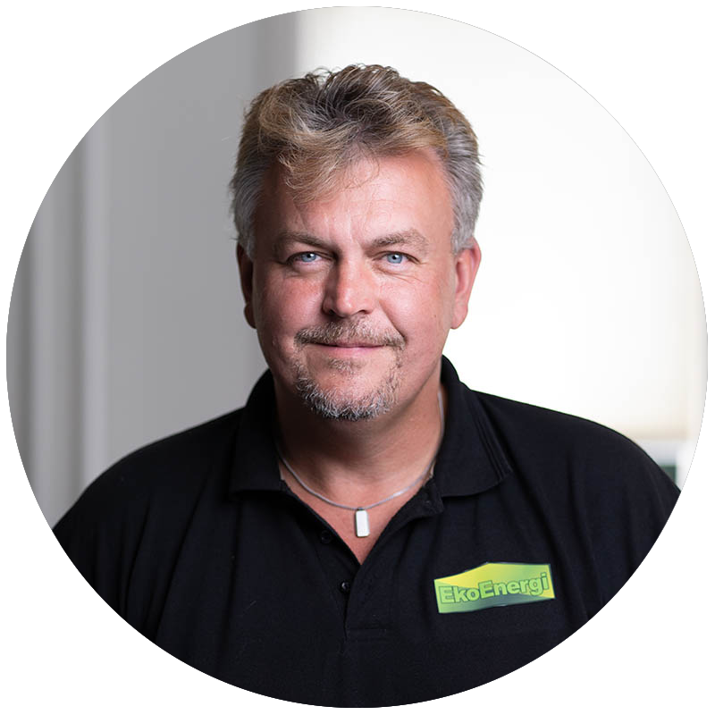 Ted är ansvarig för försäljning av värmepumpar hos EkoEnergi i nordvästra Skåne